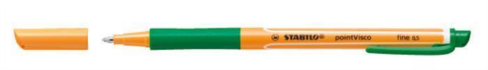 Roller "PointVisco", zelená, 0,5mm, STABILO