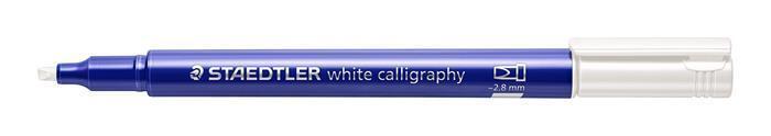 Kaligrafický popisovač "Design Journey Calligraphy", bílá, 2,8 mm, STAEDTLER 8325-0    02