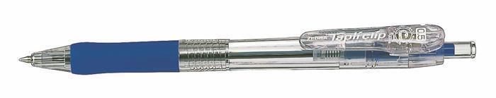 38332-10 Kuličkové pero "Tapli Clip ECO", modrá, 0,21 mm, se stiskacím mechanismem, ZEBRA