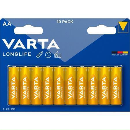 Baterie "Longlife", AA, 10 ks, VARTA 4106101461