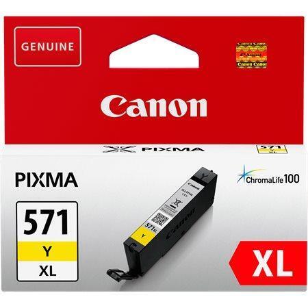 CLI-571YXL Cartridge pro Pixma MG5750,6850,7750 tiskárny, CANON žlutá, 11 ml