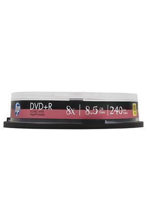 DVD+R, dvouvrstvý, 8,5 GB, 8x, 10 ks, spindle, HP 69309