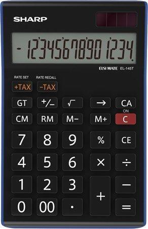 Kalkulačka, stolní, 14místný displej, SHARP "EL-145TBL"