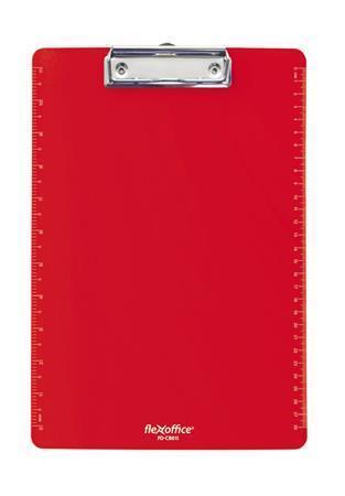 Psací podložka "FO-CB011", červená, plast, A4, FLEXOFFICE