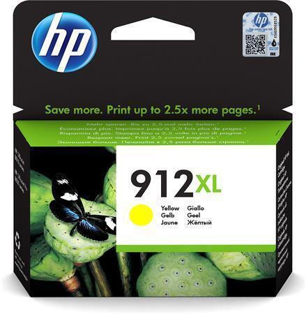 3YL83AE Inkoustová cartridge HP 912XL, do tiskárny OfficeJet 8023 All-in-One, žlutá, 825 stránek, HP