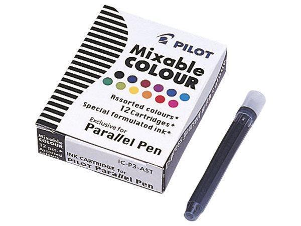 Inkoustové bombičky "Parallel Pen", 12 různých barev, PILOT