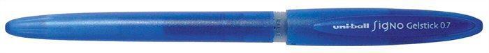 Gelové pero "UM-170", modrá, 0,7mm, s uzávěrem, jednorázové, UNI