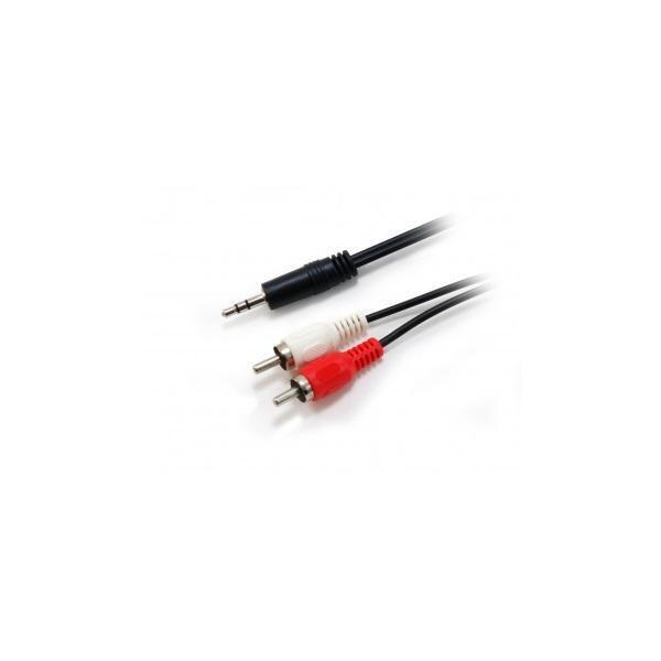 Audio kabel, 3,5mm jack-2xRCA, 2,5 m, EQUIP 14709207
