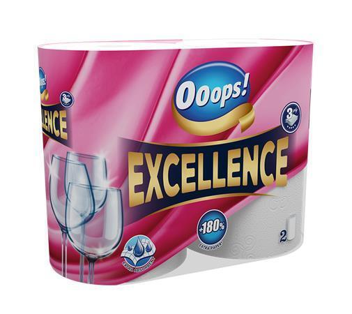 Kuchyňské utěrky "Ooops! Excellence", 3-vrstvé, 2 role