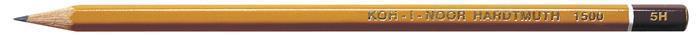 Grafitová tužka "1500", 5H, šestihranné, 12 ks, KOH-I-NOOR 7130028011