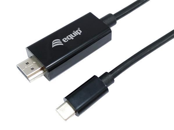 Převodní kabel, USB-C-HDMI kabel, 1,8 m, EQUIP 133466