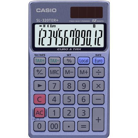 Kalkulačka kapesní, 12místný displej, ekologická, CASIO "SL 320 TER+"