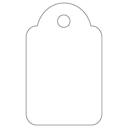 Visačky pro označení zboží, bílá,18 x 29mm, APLI