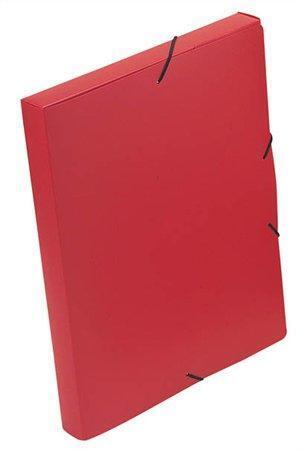 Desky s gumičkou "Coolbox", červené, PP, 30 mm, A4, VIQUEL