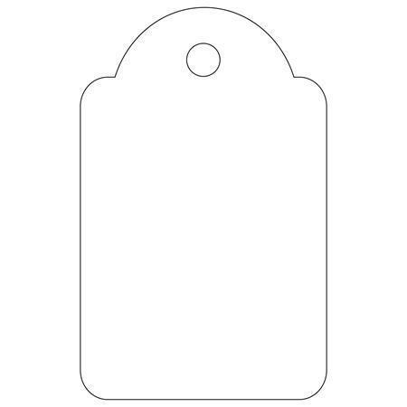 Visačky pro označení zboží, bílá, 22 x 35mm, APLI