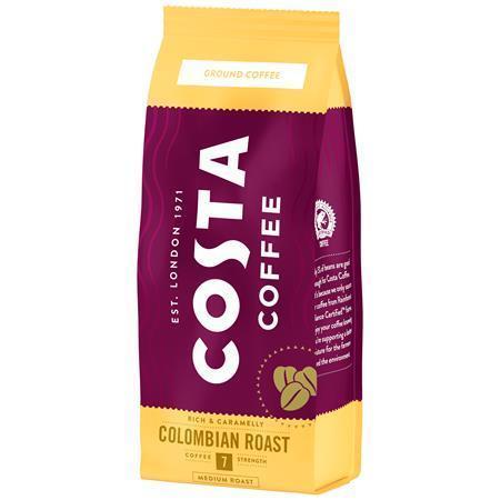 Káva "Colombian Roast", pražená, mletá, 200 g, COSTA