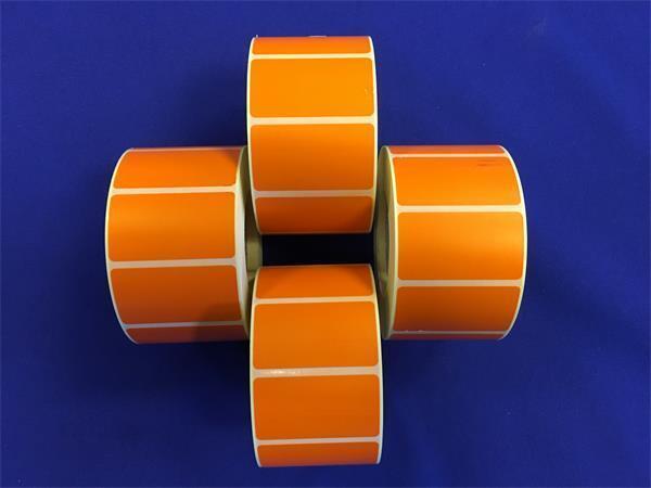 Label, thermo, 25×45 mm, 1000 label/roll, orange
