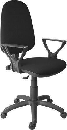Kancelářská židle "Megane", černá, čalounění textilie, černý kříž