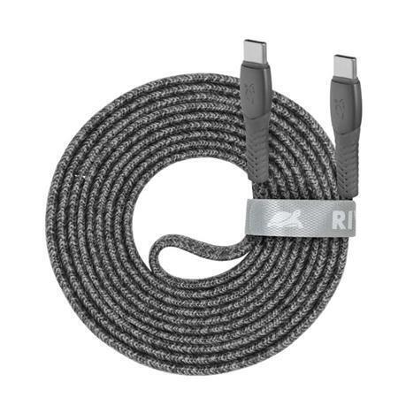 USB kabel "PS6105 GR21", USB-C - USB-C, 2,1 m, šedá, RIVACASE