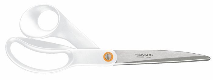 Nůžky kancelářské, 24 cm, FISKARS "Functional Form", bílé