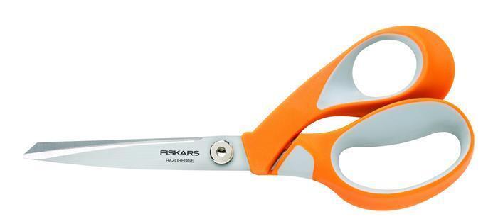 Nůžky krejčovské, 21 cm, FISKARS "RazorEdge Softgrip", oranžové