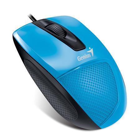 Myš "DX-150X", modrá, drátová, optická, standardní velikost, USB, GENIUS