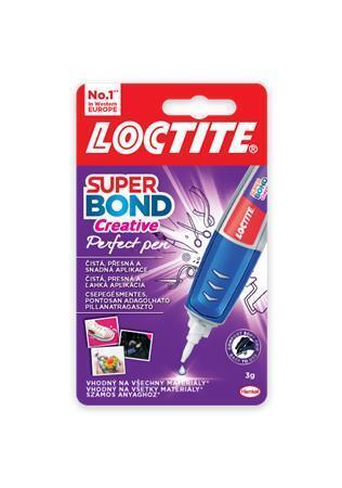 Vteřinové lepidlo "Loctite Super Bond CEATIVE Perfect Pen", 3 g, HENKEL