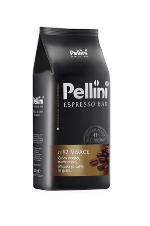 Káva zrnková, pražená, vakuově balené, 1000 g, PELLINI "Vivace"