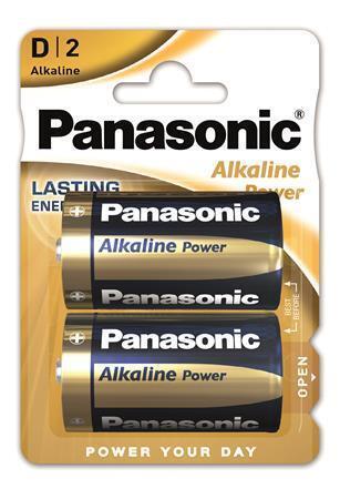 Baterie "Alkaline power", D 2 ks, PANASONIC
