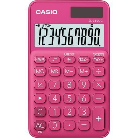 Kalkulačka "SL 310", červená, 10 místný displej, CASIO