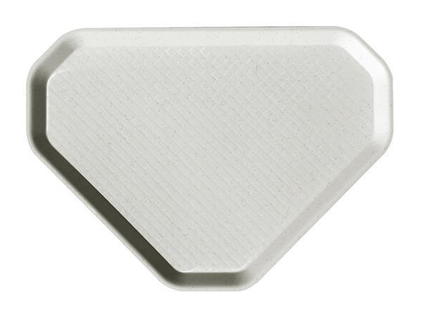 Samoobslužný podnos, bílý mák, trojúhelníkový, plastový, 47,5 x 34 cm