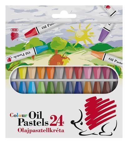 Olejové křídy "Süni", 24 barev, ICO