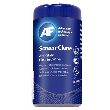 Čistící ubrousky na obrazovky, antistatické, 100ks, AF "Screen-Clene"