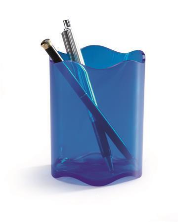 Stojánek na tužky "Trend", transparentní modrá, plast, DURABLE