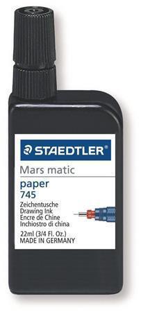 Technická tuš "Mars Matic", černá, 22ml, STAEDTLER
