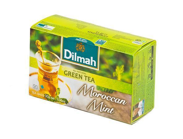 Zelený čaj, 20x1,5g, DILMAH, Moroccan Mint
