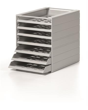 Zásuvkový box  "Idealbox 7", plastový, 7 zásuvek, šedý, DURABLE, 1712002050