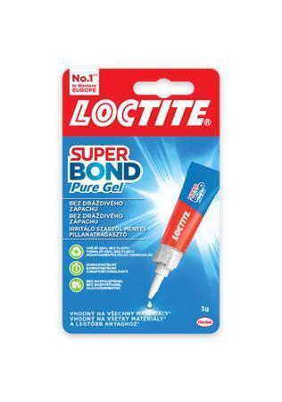 Vteřinové lepidlo "Loctite Super Bond Pure Gel", gel, 3 g, HENKEL