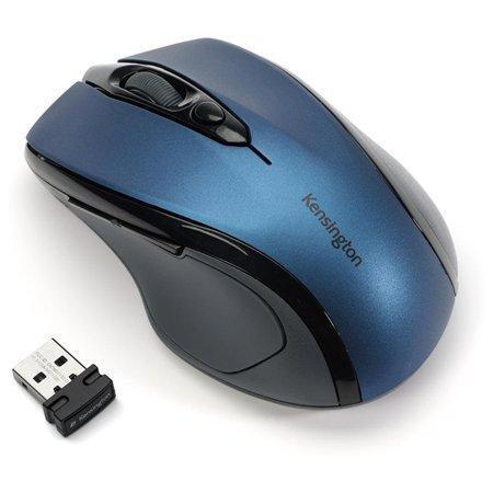 Myš "Pro Fit", modrá, bezdrátová, optická, velikost střední, USB, KENSINGTON