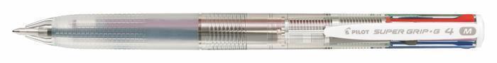Čtyřbarevné pero "Super Grip G", transparentní, PILOT BPKGG-35M-NC