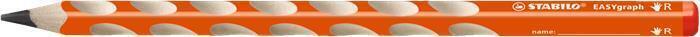 Grafitová tužka "EASYgraph", oranžová, HB, pro praváky, STABILO