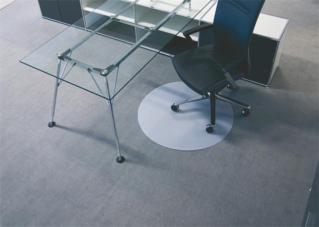 Podložka pod židli, na koberec, kulatý tvar, průměr 90 cm, BSM, 01-090R