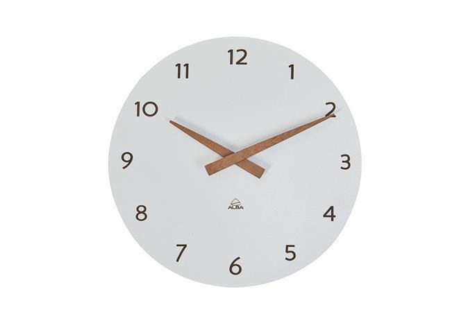 Nástěnné hodiny "Hormilena", bílá, 30cm, ALBA