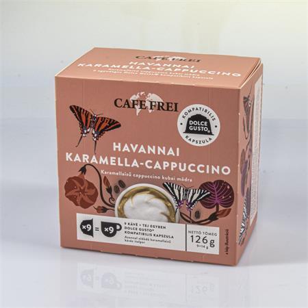 Kávové kapsle "Havana caramel-cappuccino", kompatibilní s Dolce Gusto, 9 ks, CAFE FREI T50831