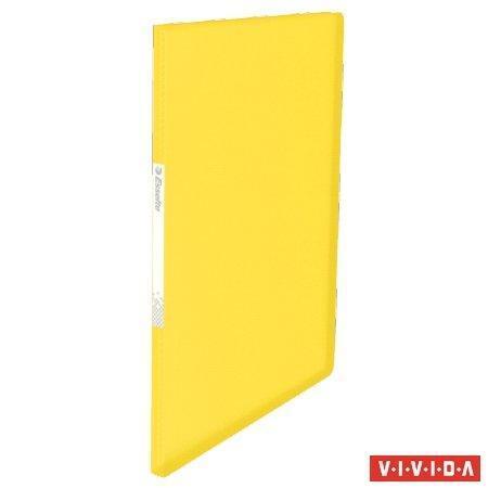 Katalogová kniha "Vivida", měkká, žlutá, A4, 20 kapes, ESSELTE