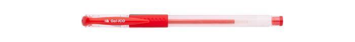 Gelové pero "Gel-Ico", červená, 0,5mm, s uzávěrem, ICO