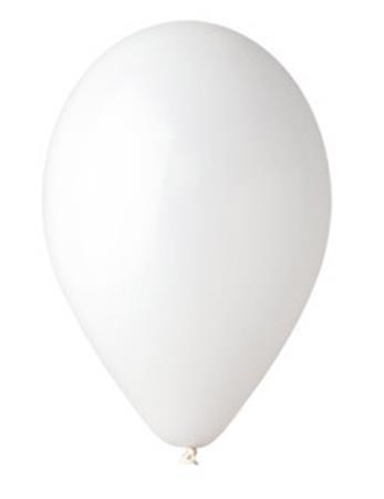 Balónek, bílá, 26 cm