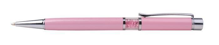 Kuličkové pero SWAROVSKI® Crystals, růžová, s růžovými krystaly, ART CRYSTELLA® 1805XGL242