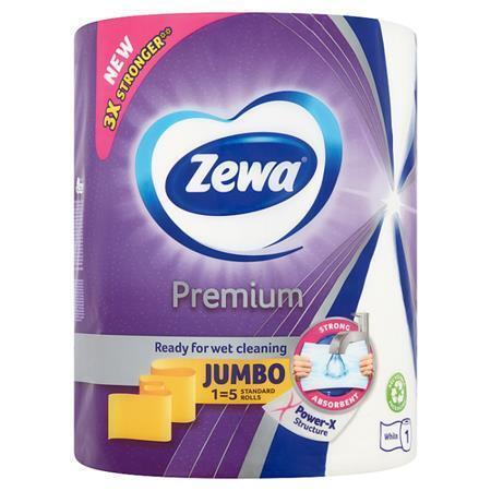 Papírové utěrky "Premium Jumbo", role, 230 útržků, ZEWA