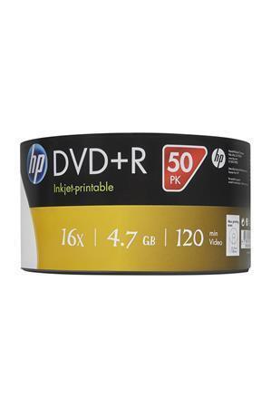 DVD-R, potisknutelný, 4,7 GB, 16x, 50 ks, shrink, HP 69302